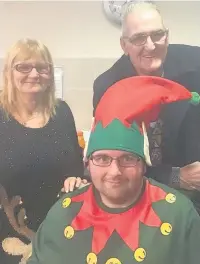  ??  ?? Residents and staff at Springhill Care Home in Accrington enjoying their annual Christmas party (above and right)