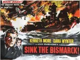  ??  ?? The 1960 film Sink the Bismarck featured a dynamic and colourful poster to promote it. Film posters always look impressive when framed and on the wall