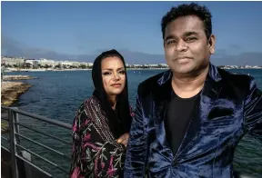  ?? Ammar Abd Rabbo ?? Al Khaja and A R Rahman at the Cannes Film Festival last year