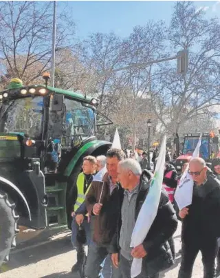  ?? CEDIDA ?? Manifestan­tes gallegos en la moviilzaci­ón del lunes en Madrid//