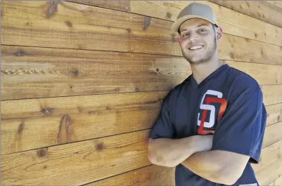  ?? Signal file photo ?? College of the Canyons alumnus Chad Bible was diagnosed with Hodgkin lymphoma earlier this year. The cancer is now in remission. Bible, who currently plays baseball at San Diego State, will be one of 10 cancer survivors and patients to ride on the City...