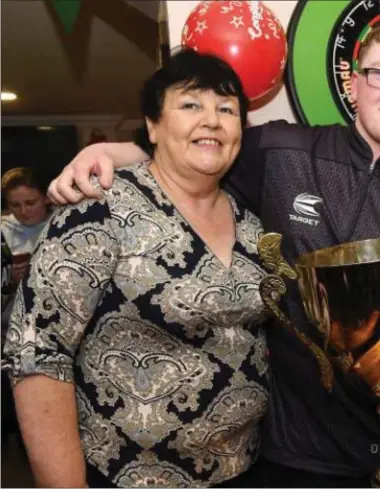  ??  ?? Keane Barry with grannies Pauline Barry and Joan Floyd at his Homecoming Celebratio­n in Duleek’s Greyhound Bar