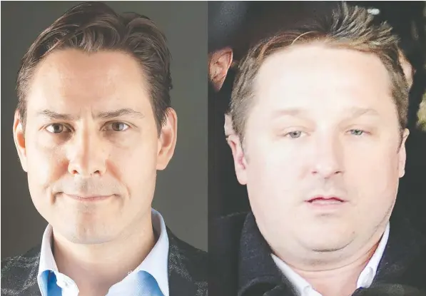  ?? FILE PHOTOS ?? Michael Kovrig and Michael Spavor have been detained in China on espionage charges since December 2018.
