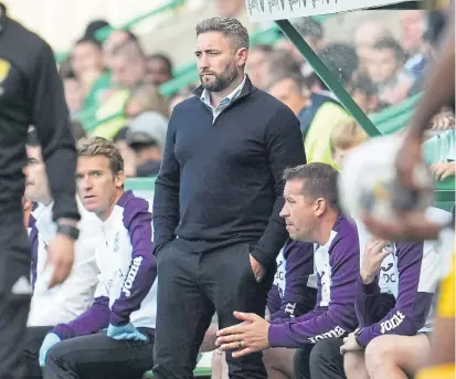  ?? ?? Lee Johnson was sacked by Hibs after a 3-2 home defeat at the hands of Livingston