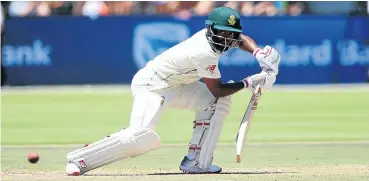  ?? Picture: Shaun Roy/Gallo Images ?? Temba Bavuma has assumed the role of the team’s firefighte­r, but at some point he needs a sustained run higher up the order to prove he’s more than what his current batting average suggests about his abilities.