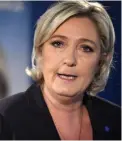  ?? FOTO: EPA ?? Marine Le Pen.