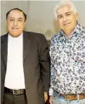  ??  ?? Monseñor José E. Cummings y el arquitecto Víctor Villegas.