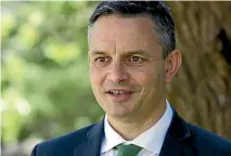  ?? PHOTO: ROSS GIBLIN/STUFF ?? Green Party leader James Shaw has speculated that the party’s ‘‘natural level of support is about 10 or 11 per cent’’ of the vote.
