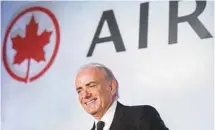  ?? GRAHAM HUGHES LA PRESSE CANADIENNE ?? Selon Calin Rovinescu, Air Canada n’aura pas de difficulté­s à s’ajuster à l’intention de WestJet d’étendre la portée de son service.