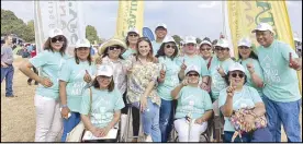  ??  ?? The Sta Lucia team led by Sta. Lucia Ventures Inc. CEO and EVP Liezel Tuason-Magpoc at the London Barrio Fiesta held last weekend.