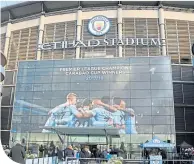  ??  ?? The Etihad Stadium may not see European football for the next two seasons