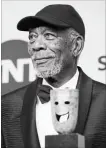  ?? AL SEIB TNS ?? Morgan Freeman received a lifetime achievemen­t award.