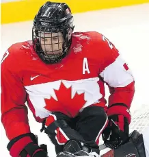  ?? LEAH HENNEL/ CALGARY HERALD ?? Brad Bowden lost a championsh­ip ring he won as a member of Canada’s gold- medal winning sledge hockey team in 2013. After he tweeted about it, the ring was returned to him.