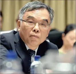  ?? PHOTO: OUPA MOKOENA ?? Professor Gu Hailiang, the deputy minister at the state committee of social sciences at China’s Ministry of Education, says slower growth will not result in a drop in outbound investment.