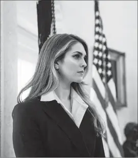  ?? Jabin Botsford Washington Post ?? FOX’S HIRING of Hope Hicks, a 29-year-old former model, highlights the ties between the Trump White House and Rupert Murdoch’s media empire.