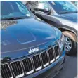  ?? FOTO: AFP ?? Von den neuen Vorwürfen betroffen ist auch der Typ Jeep Grand Cherokee.