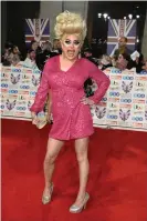  ?? Photograph: Jeff Spicer/Getty Images ?? Drag Race UK’s Baga Chipz at the Pride of Britain awards in October.