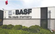  ?? NICK BRANCACCIO ?? The BASF plant on Crawford Avenue is making hand sanitizer and sending it to health-care organizati­ons across Canada.