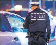  ?? FOTO: UWE ANSPACH ?? Die Polizei wird an Silvester verstärkt kontrollie­ren.