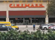  ?? Brian Elledge / Dallas Morning News ?? Cinemark says its national reopening plan calls for smaller audiences and new cleaning protocols.