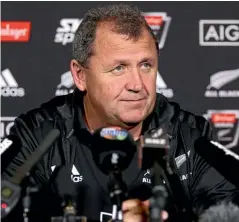  ??  ?? All Blacks assistant coach Ian Foster is considered to be the yin to Steve Hansen’s yang.