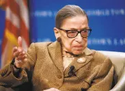  ?? Patrick Semansky / Associated Press ?? Justice Ruth Bader Ginsburg, 87, says she has no plans to retire from the Supreme Court.