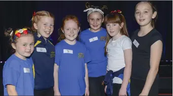  ??  ?? Eva Devlin, Molly Keenan, Sarah Macklin, Ellie Devlin, Annie Hughes and Abbie Lynch at The Beauty and The Beast Auditions