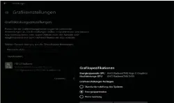  ??  ?? Windows 10 bietet die Möglichkei­t, manuell jedem einzelnen Programm die gewünschte GPU zuzuweisen.