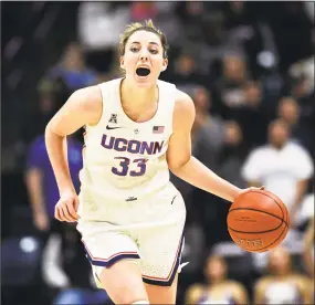 ?? Stephen Dunn / Associated Press ?? UConn’s Katie Lou Samuelson is just 13 points away from 2,000 for her career with the Huskies.