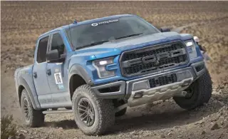  ??  ?? Ford Motor Company
supplied Team Escape The Paved this Ford Raptor as their platform in the
2019 Rebelle Rally.