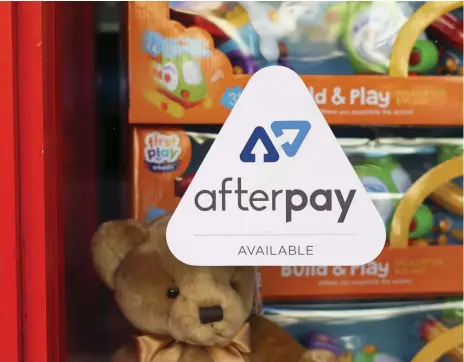  ?? Reuters ?? Afterpay is among a handful of alternativ­e credit companies offering small loans, mostly to online shoppers, who make their money by charging merchants commission of 4 to 6 per cent