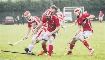  ?? Photograph: Abrightsid­e Photograph­y. ?? Action from the Lochaber v Kinlochshi­el premiershi­p match which ended in a 1-1 draw.