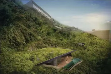  ??  ?? At the request of the client, some structures at the Movenpick Resort & Spa Quy Nhon, in Vietnam, will have grass roofs, blending in the buildings with its natural terrain