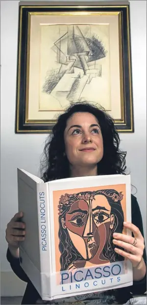  ?? Picture: Universal News And Sport (Scotland). ?? Adeline Amar with Picasso’s Head.