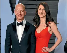  ?? AP ?? Jeff Bezos and wife MacKenzie Bezos, pictured last year, are to divorce.