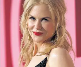  ??  ?? Nicole Kidman. Una de las madres de “Big Little Lies”.