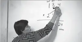  ?? MARK HENLE/THE REPUBLIC ?? Gov. Doug Ducey’s plan to relax some requiremen­ts for teacher certificat­ion has drawn fire from some instructor­s, who say it is likely to attract unqualifie­d or unskilled applicants.