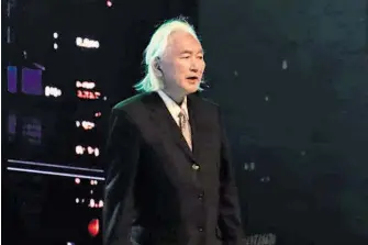  ?? OMAR FLORES ?? Michio Kaku, físico y futurólogo, en México Siglo XXI: Brillemos por México