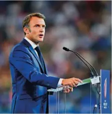  ?? AP ?? El presidente francés, Emmanuel Macron.