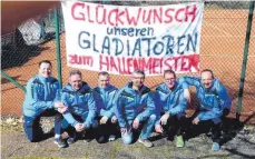  ?? FOTO: TA SVH ?? Die Herren 40 der TA SV Haisterkir­ch steigen in die Staffellig­a auf.