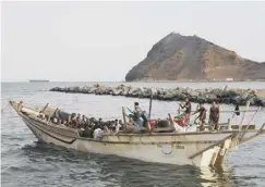  ??  ?? 0 Illegal immigrants off the coast of Yemen face freah threat