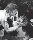  ?? ?? Peter Purves with beloved Blue Peter dog Petra, in 1977