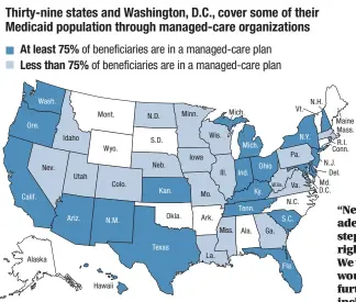  ??  ?? Source: Kaiser Family Foundation, CMS