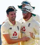  ??  ?? Joy: Wood (left) and Bairstow