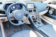  ??  ?? The Volante’s interior is beautifull­y designed and in step with the times.