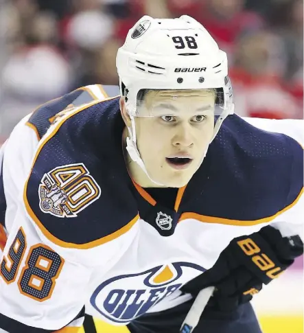  ?? WILL NEWTON/GETTY IMAGES ?? For the third time in as many seasons, the Edmonton Oilers have decreed that forward Jesse Puljujarvi is in need of more seasoning with the AHL’s Bakersfiel­d Condors. The 20-year-old Puljujarvi, taken fourth overall in the 2016 entry draft, had a goal in 11 starts with the Oilers this season.