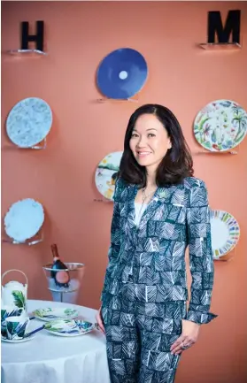  ??  ?? In Good Taste Elegance and grace have long permeated Heather & March founder Wendy Siu’s living philosophy, more of which she will be sharing on the brand’s new blog