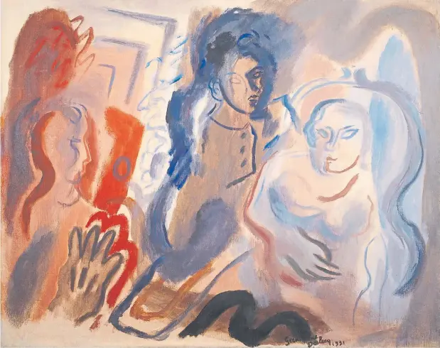  ??  ?? “El guante”. Témpera sobre tela, 1931.