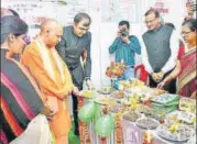  ?? HT ?? ■
Chief minister Yogi Adityanath at the Arogya Mela in Lucknow.