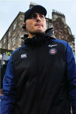  ?? RAMSEY CARDY/ SPORTSFILE ?? Girvan Dempsey is enjoying his role as attack coach at Bath but admits he is very ambitious when it comes to climbing up the coaching ladder